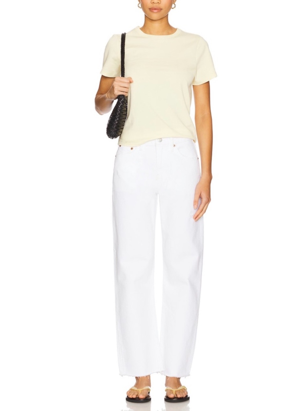 Pistola Straight Leg Jeans in White